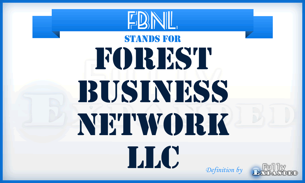 FBNL - Forest Business Network LLC