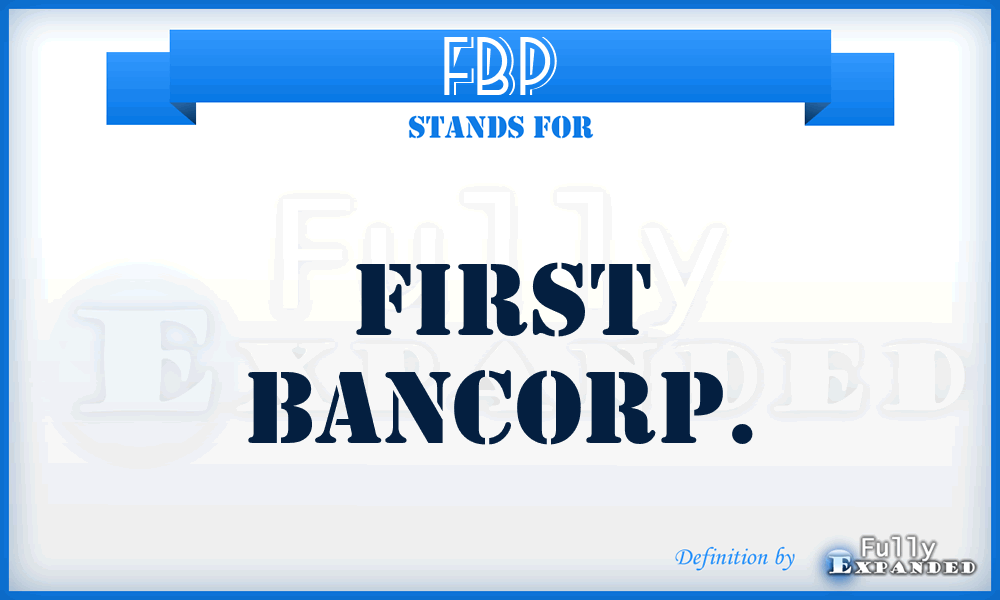 FBP - First BanCorp.