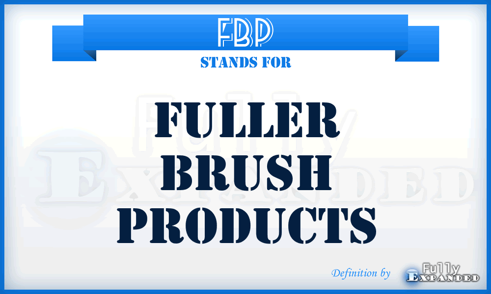 FBP - Fuller Brush Products