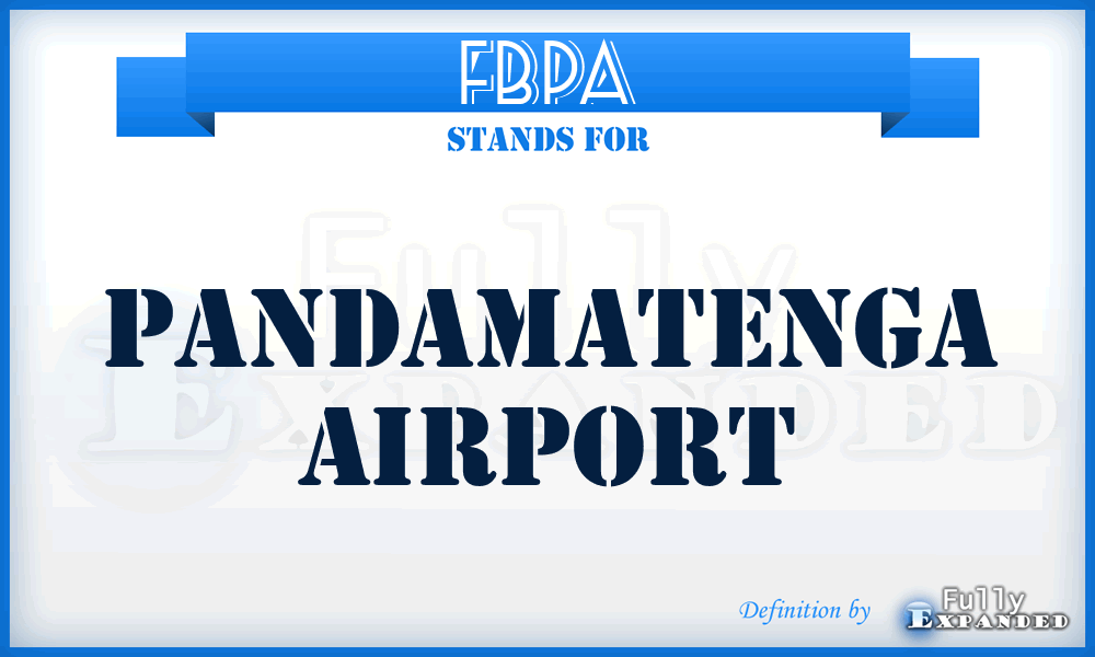 FBPA - Pandamatenga airport