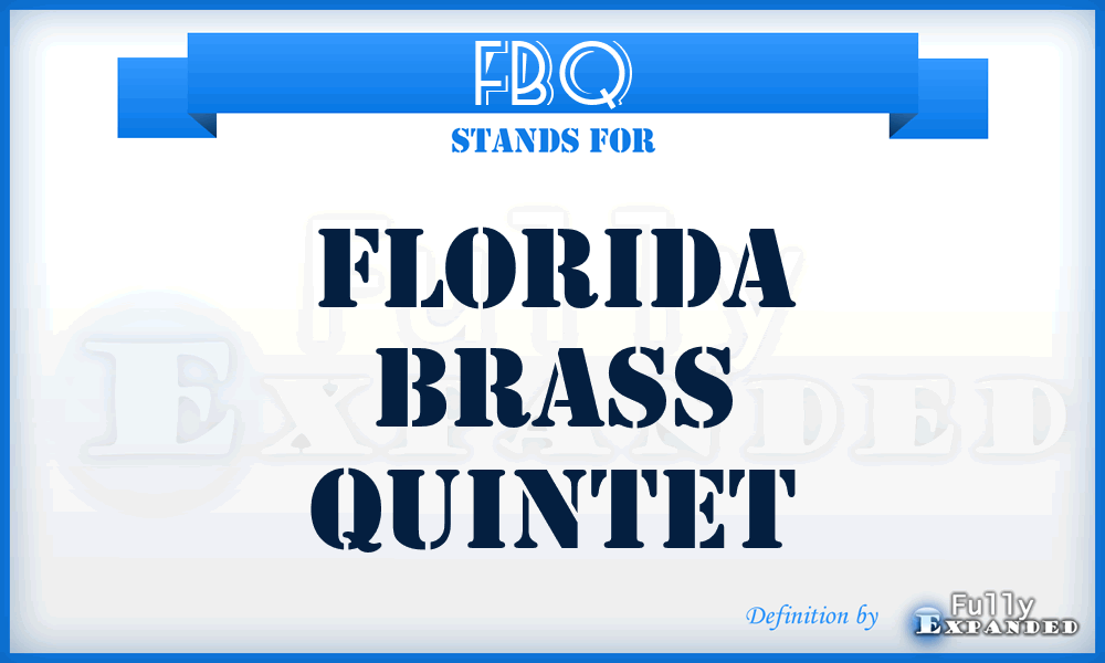 FBQ - Florida Brass Quintet