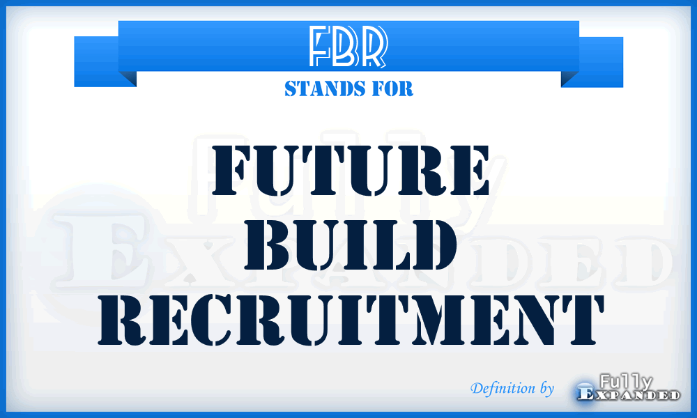 FBR - Future Build Recruitment