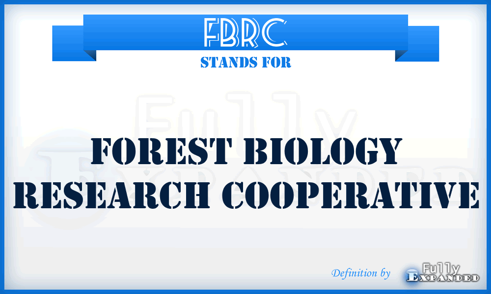 FBRC - Forest Biology Research Cooperative