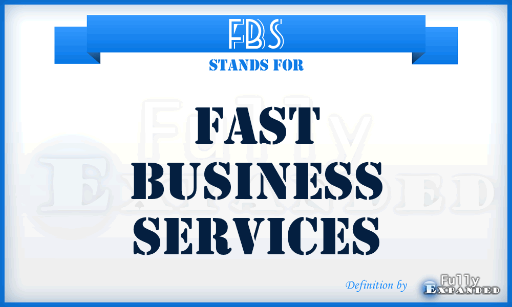 FBS - Fast Business Services