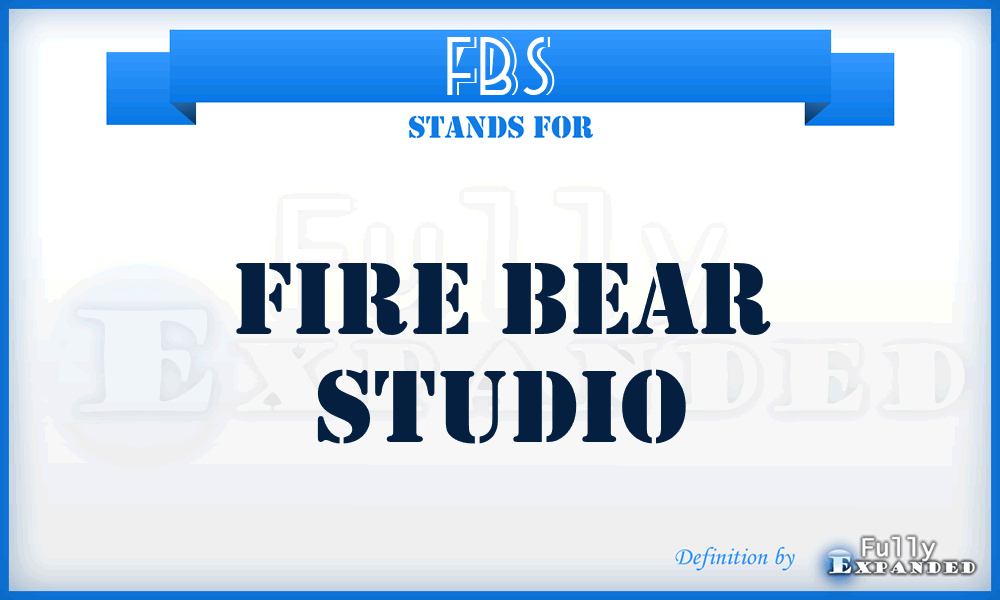 FBS - Fire Bear Studio