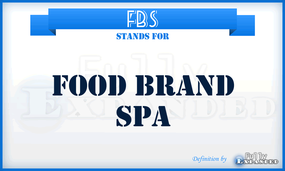FBS - Food Brand Spa