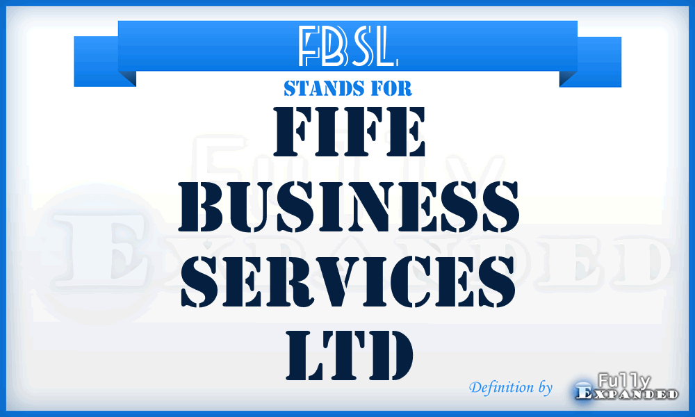 FBSL - Fife Business Services Ltd