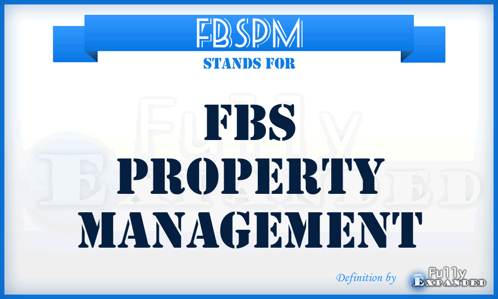 FBSPM - FBS Property Management