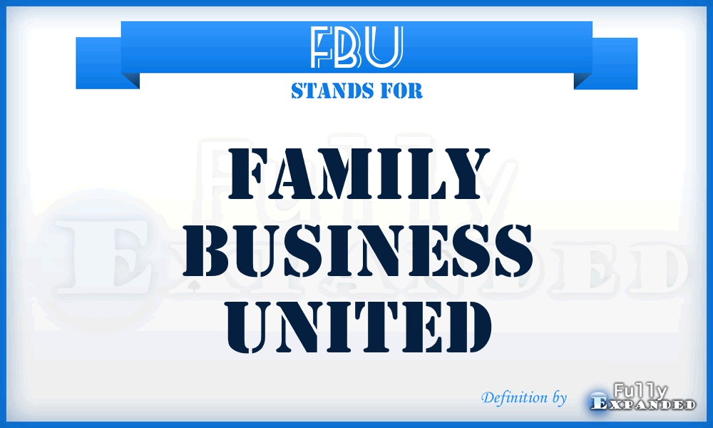 FBU - Family Business United