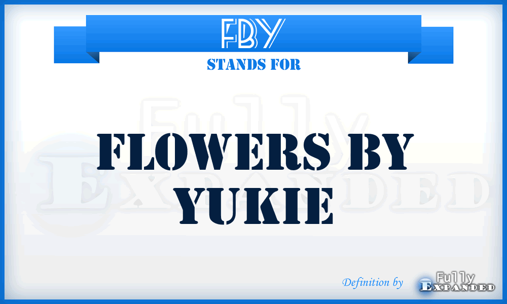 FBY - Flowers By Yukie