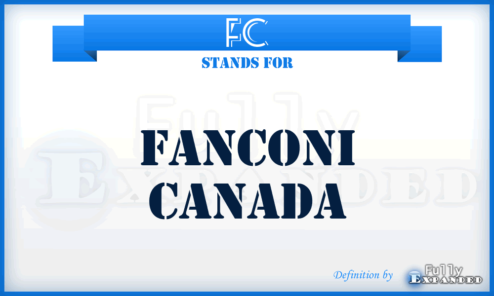 FC - Fanconi Canada