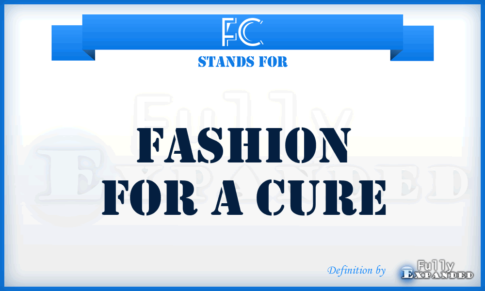 FC - Fashion for a Cure