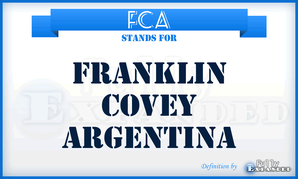 FCA - Franklin Covey Argentina