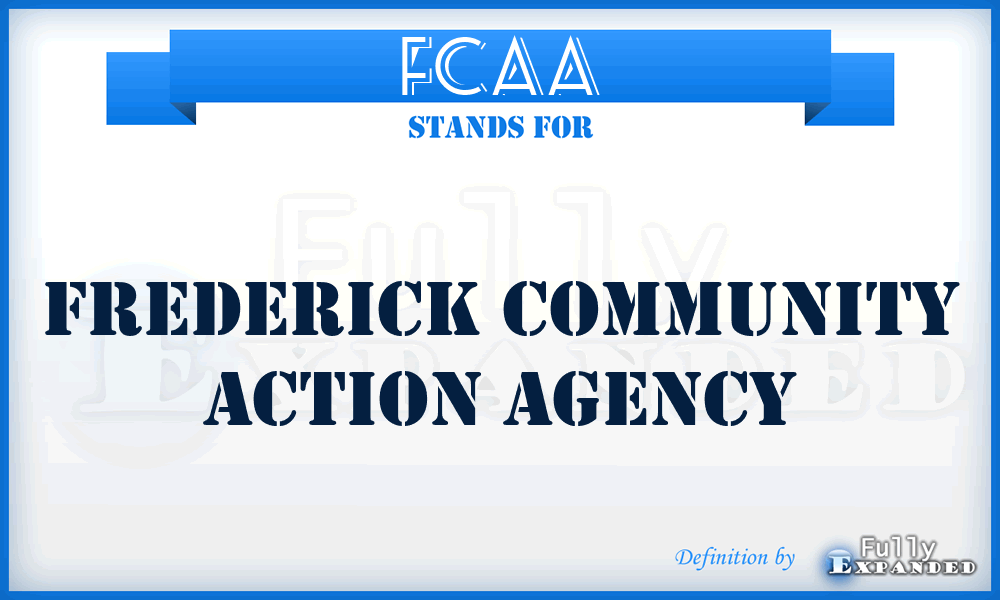 FCAA - Frederick Community Action Agency