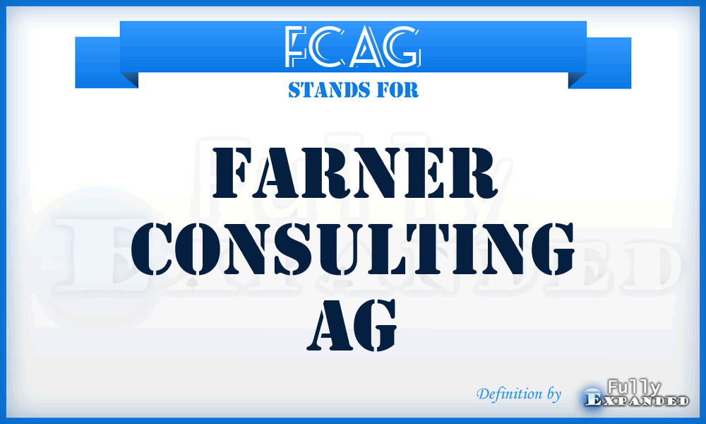 FCAG - Farner Consulting AG