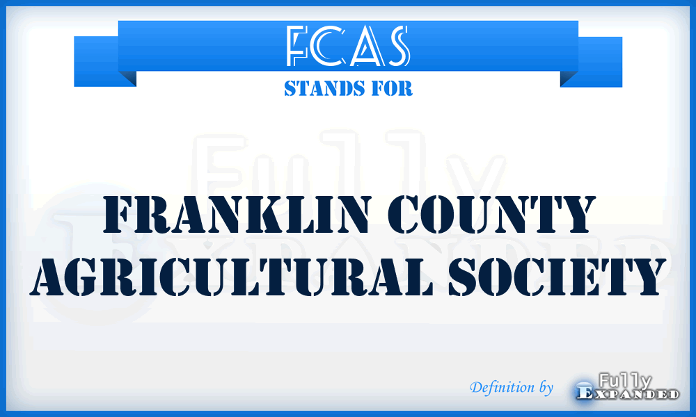 FCAS - Franklin County Agricultural Society