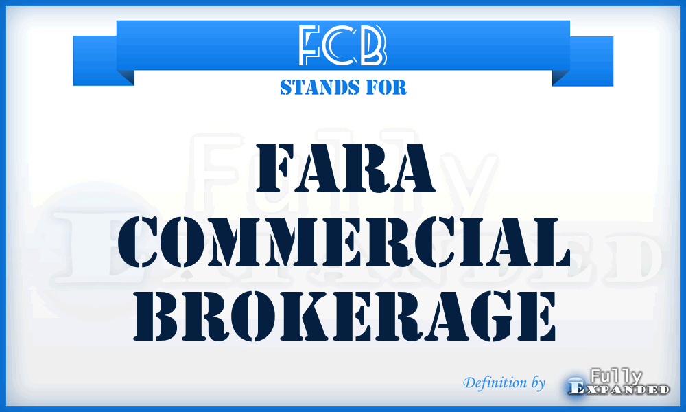 FCB - Fara Commercial Brokerage