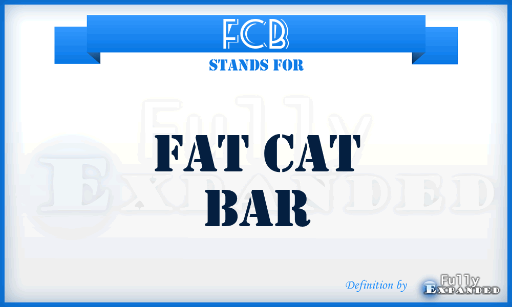 FCB - Fat Cat Bar