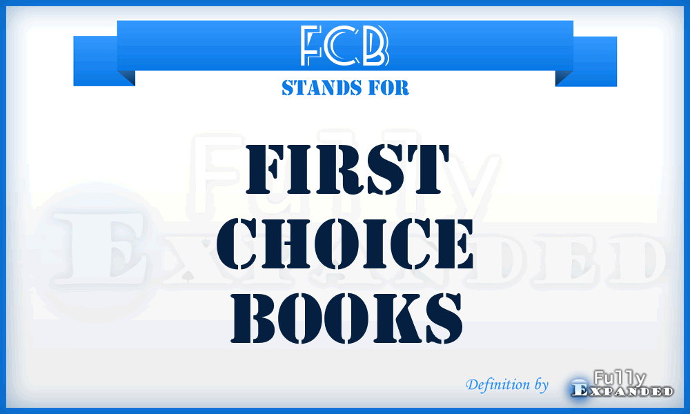 FCB - First Choice Books