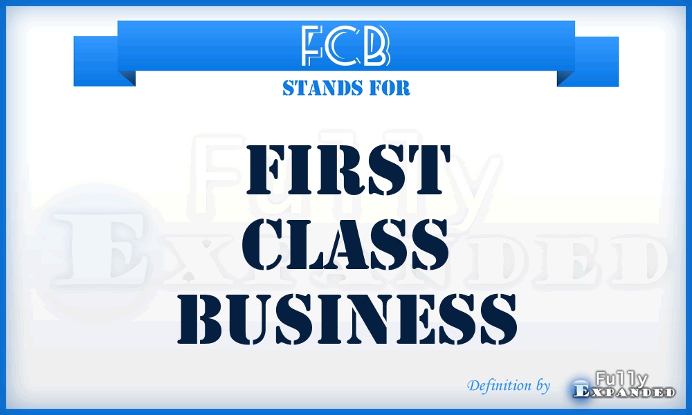 FCB - First Class Business