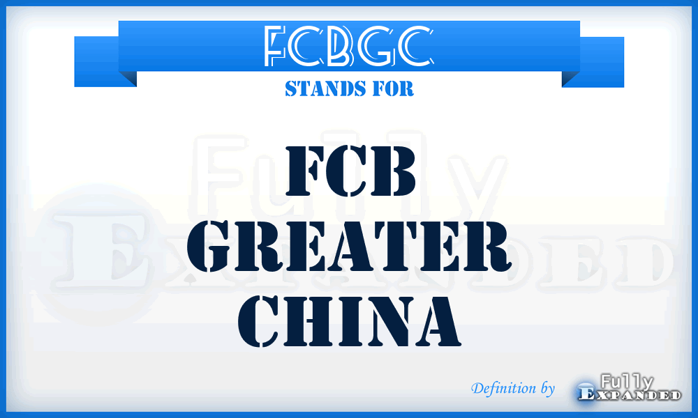 FCBGC - FCB Greater China