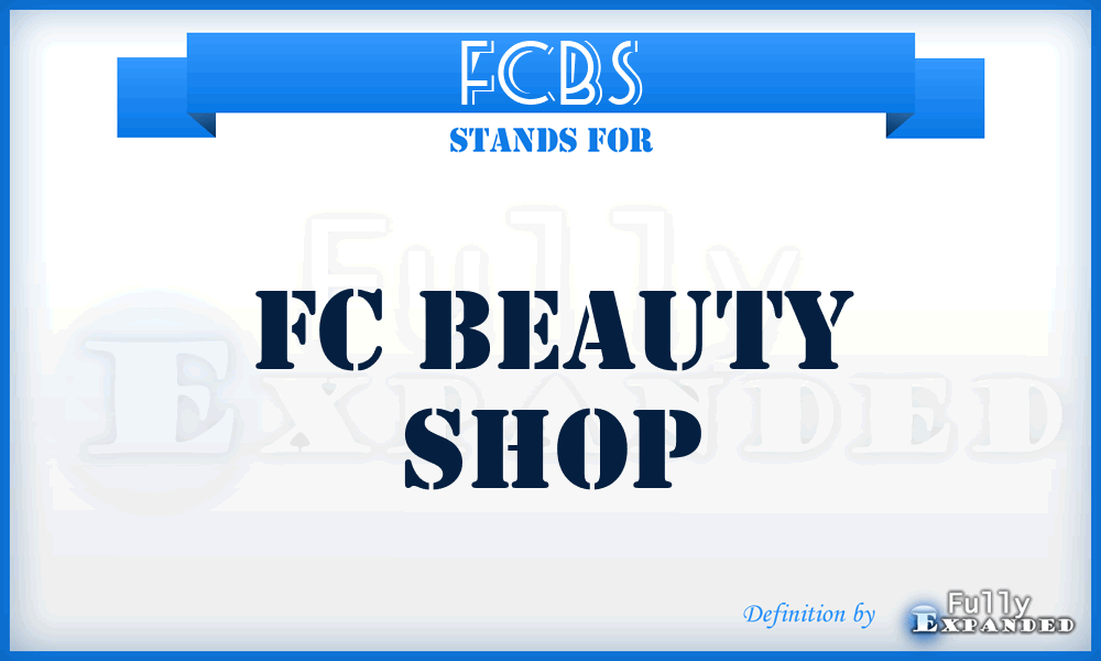 FCBS - FC Beauty Shop