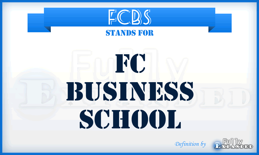 FCBS - FC Business School