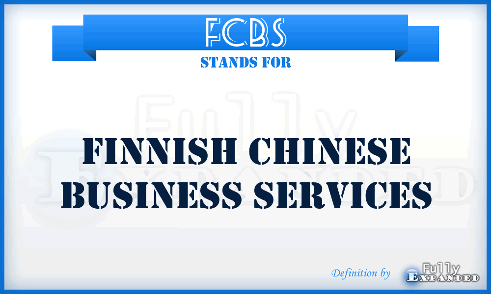 FCBS - Finnish Chinese Business Services