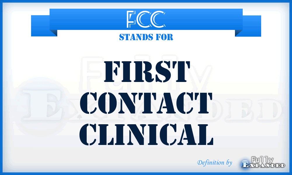 FCC - First Contact Clinical