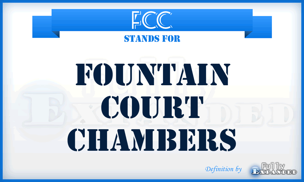 FCC - Fountain Court Chambers