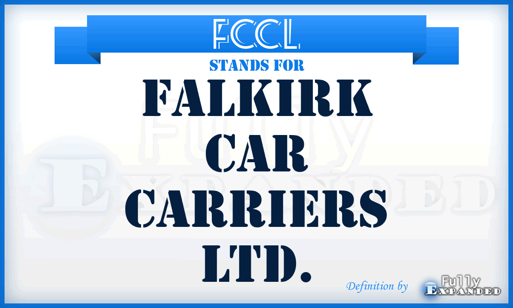 FCCL - Falkirk Car Carriers Ltd.