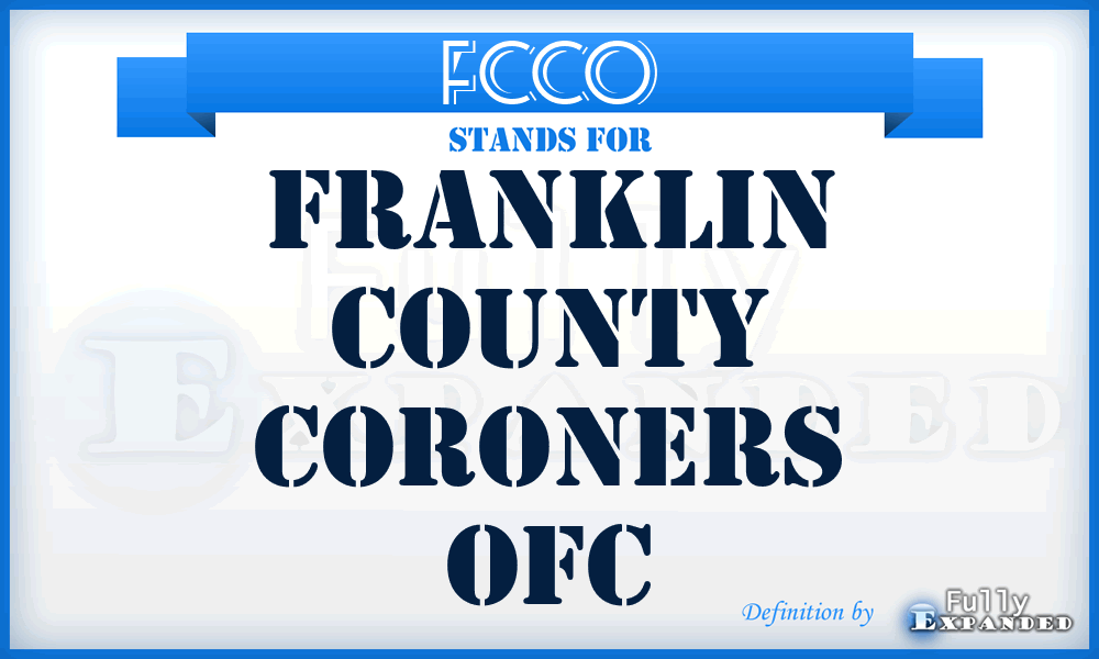 FCCO - Franklin County Coroners Ofc