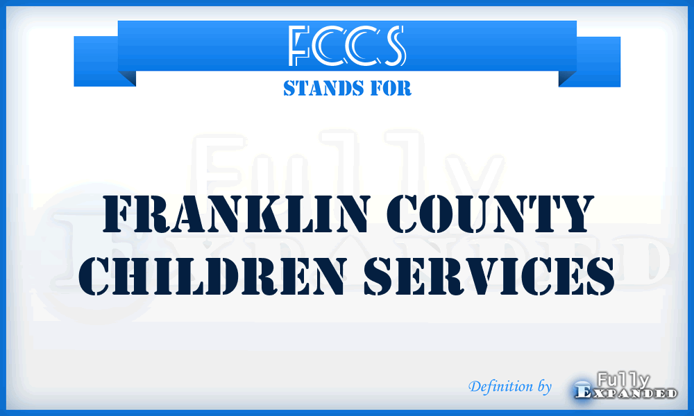 FCCS - Franklin County Children Services