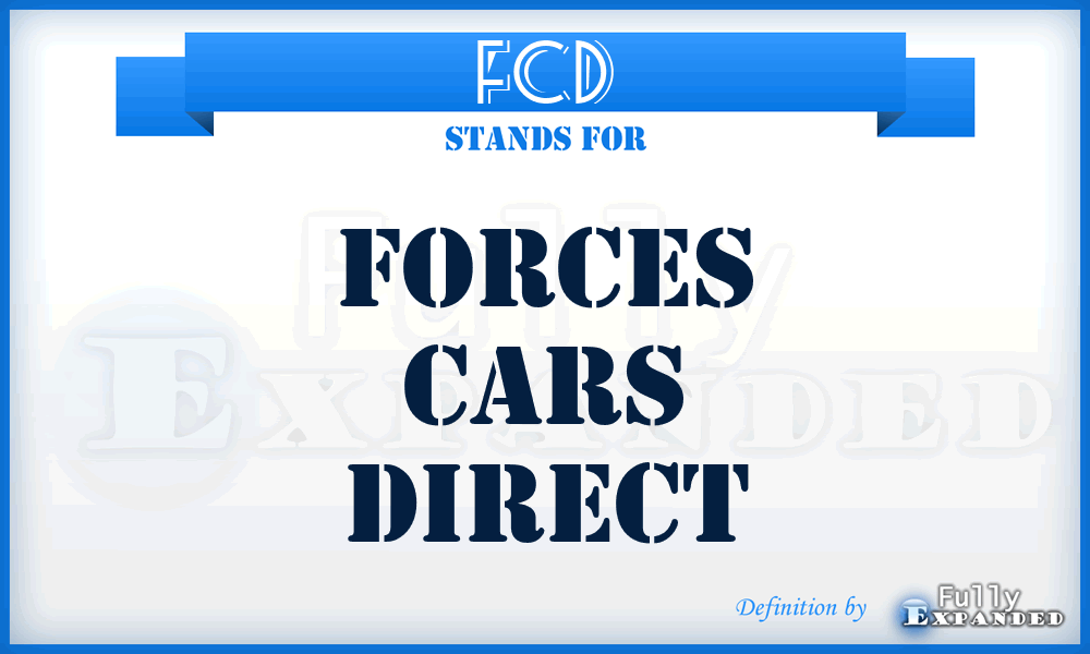 FCD - Forces Cars Direct