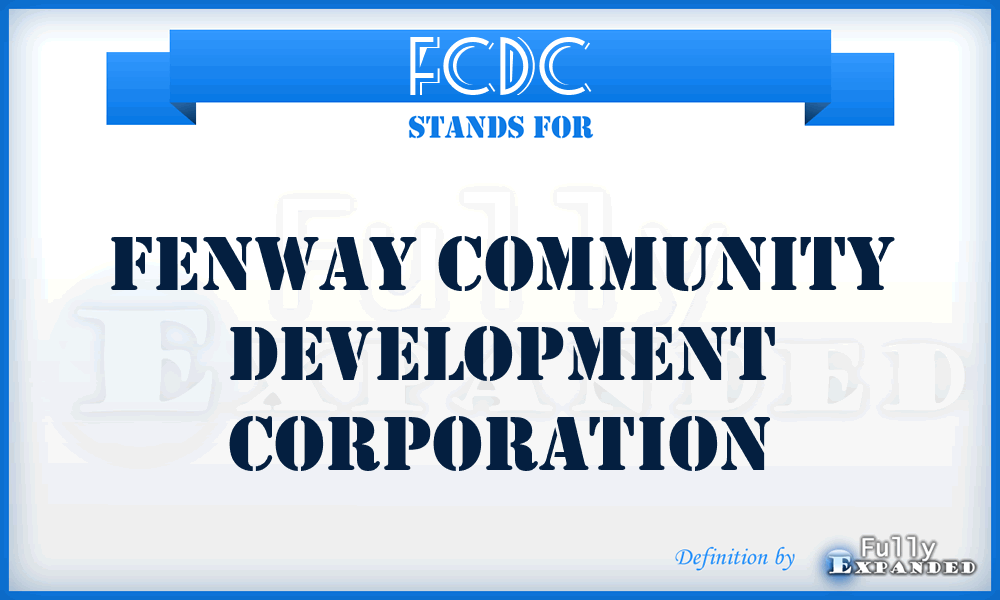 FCDC - Fenway Community Development Corporation