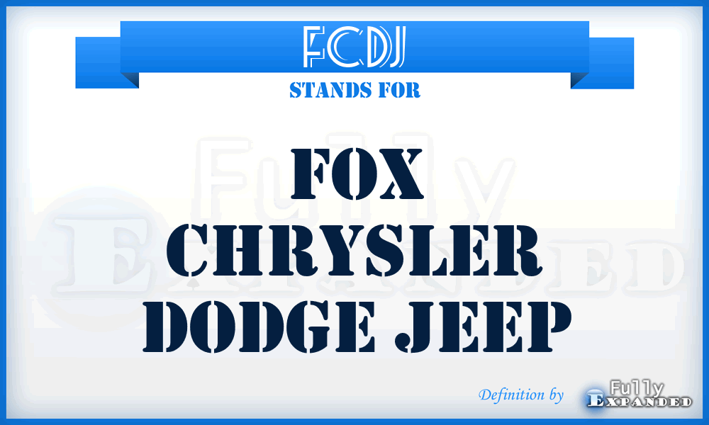 FCDJ - Fox Chrysler Dodge Jeep