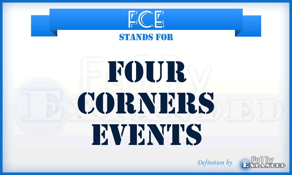 FCE - Four Corners Events