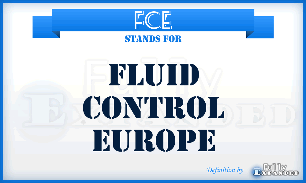 FCE - Fluid Control Europe
