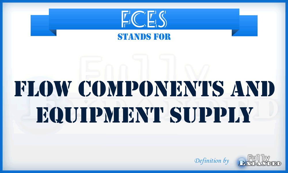 FCES - Flow Components and Equipment Supply