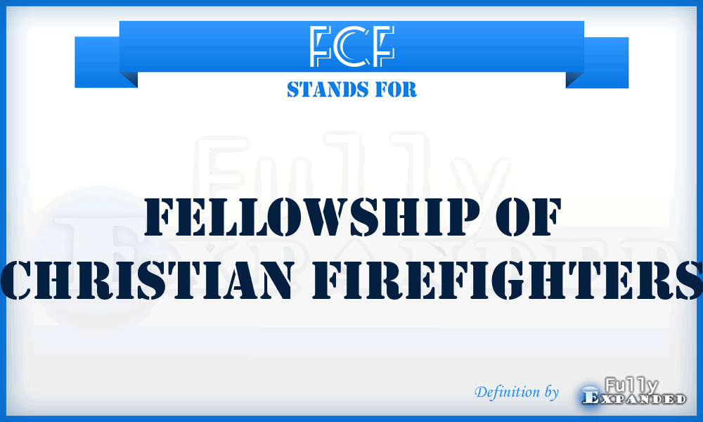 FCF - Fellowship of Christian Firefighters
