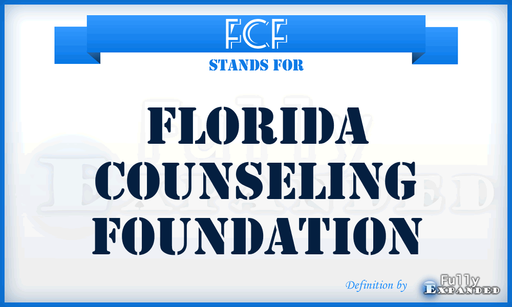 FCF - Florida Counseling Foundation