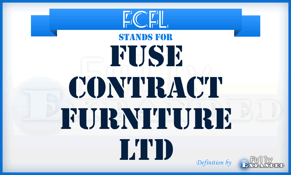 FCFL - Fuse Contract Furniture Ltd