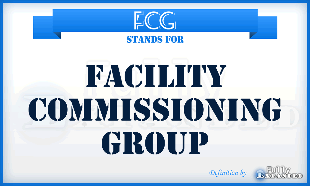 FCG - Facility Commissioning Group