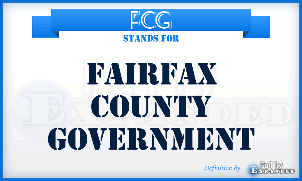 FCG - Fairfax County Government