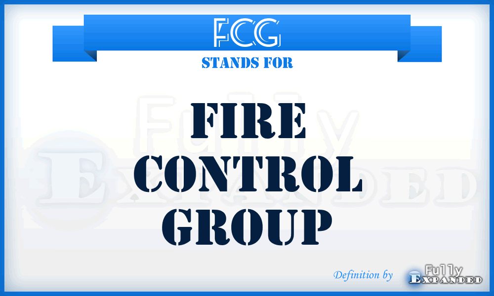 FCG - Fire Control Group