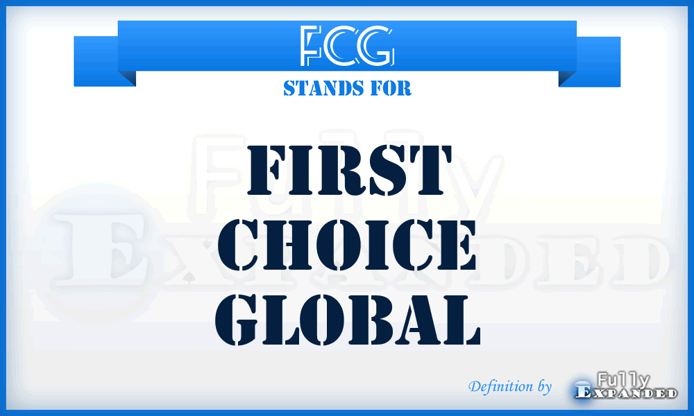 FCG - First Choice Global