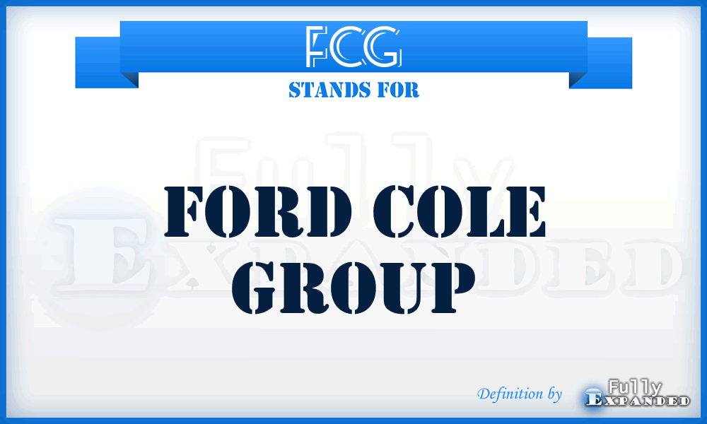 FCG - Ford Cole Group