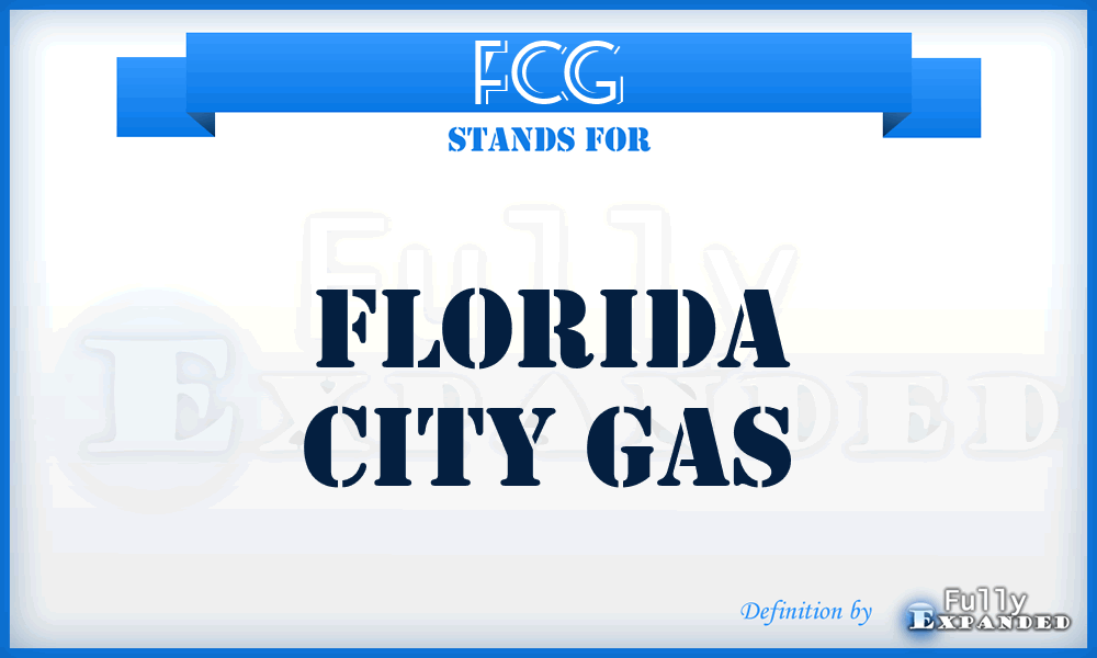 FCG - Florida City Gas