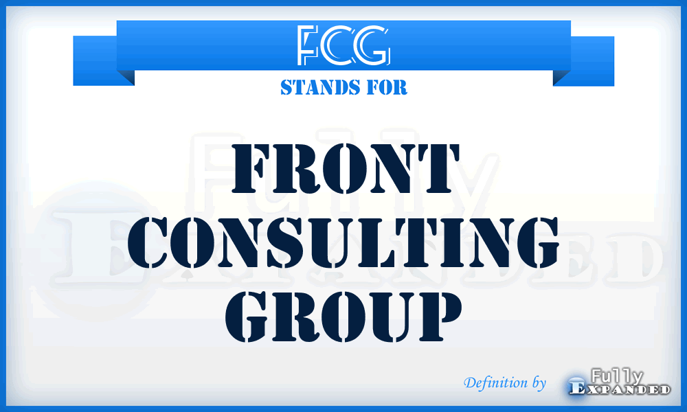 FCG - Front Consulting Group