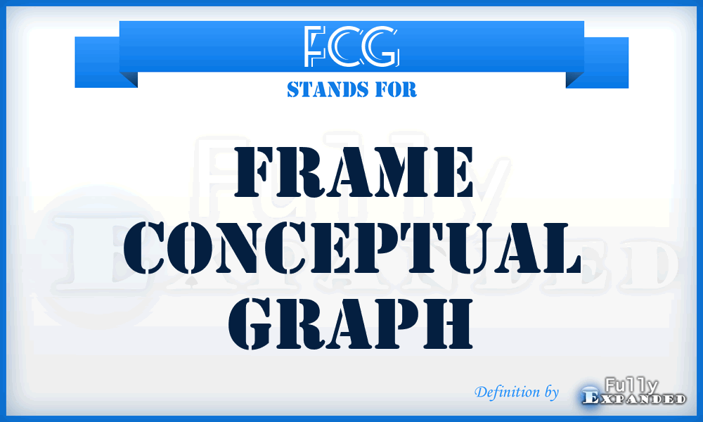 FCG - Frame Conceptual Graph